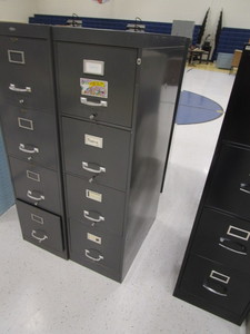 lot 355 image: (2) 4 Drawer File Cabinets