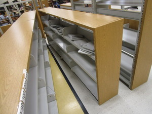 lot 365 image: (2) Bookshelves wAdjustable Shelves 14x44x111 & 14x44x135 (see pics for shelves)