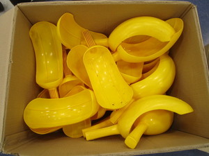 lot 376 image: PE Equipment (28) Ball Scoops (20) Scooter Hockey Sticks