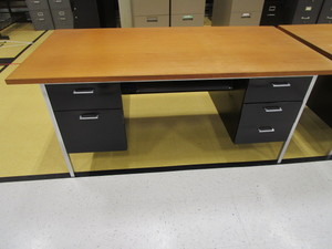 lot 378 image: (3) Desks