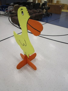 lot 401 image: Wooden Duck 46 Tall