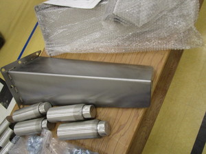lot 55 image: (8) 20 Heavy Duty Stainless Steel Oven Legs & feet 20