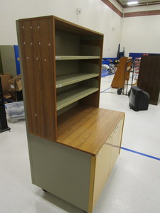 lot 63 image: Rolling Steel Cabinet 26x37x65