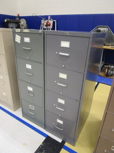 lot 70 image: (2) 4 Drawer File Cabinets