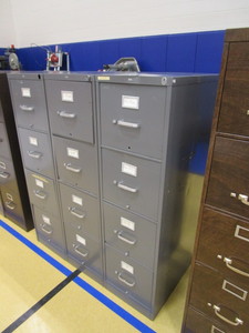 lot 72 image: (3) 4 Drawer File Cabinets