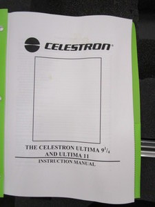 lot 107 image: Celestron Ultimate 9 14 Electronic Telescope (has slight damage to the frame)