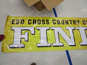 lot 182 image: Cross Country Finish Line Banner, Floats, Nets