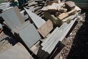 Pallet of Cut Blue Stone Steps