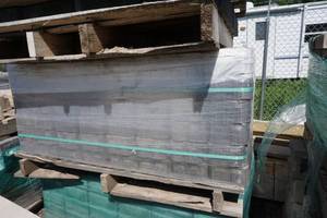 Pallet of 8CM Cobble Interlock Pavers Color Moonlight Grey