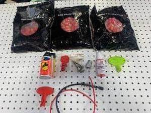 lot 47 image: 2 12 BAGS OF PAINTBALLS & PAINTBALL ACCESSORIES