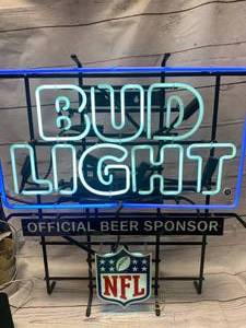 lot 48 image: NEW BUD LIGHT NFL NEON SIGN 25 X 27