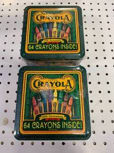 lot 58 image: Lot of 2 Crayola 64pc Anniversary Crayon Set
