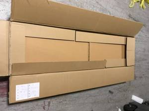 lot 46 image: Husky Ready-to-Assemble 24-Gauge Steel Freestanding Garage Cabinet in Black (36 in. W x 72 in. H x 18 in. D)