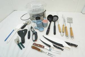 steamer and kitchen utensils