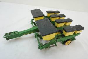 vintage John Deere seeder diecast