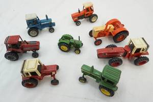 vintage small diecast tractors