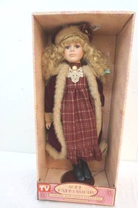 large hand painted porcelain doll