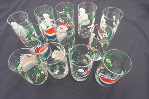 Pepsi-Cola soda glasses