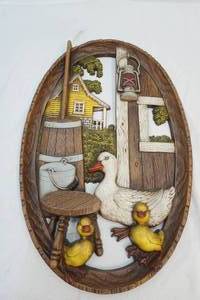 vintage Burwood Products wall plaque