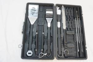 barbeque grill set in case