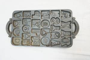 cast iron cookie mold