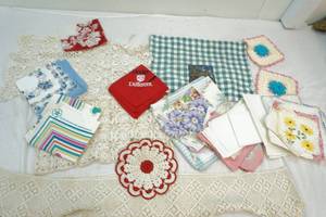 handkerchiefs, scarves and doilies