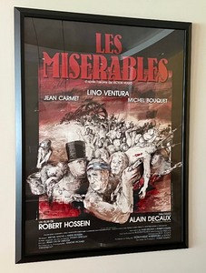 VERY Large Framed Les Miserables Poster