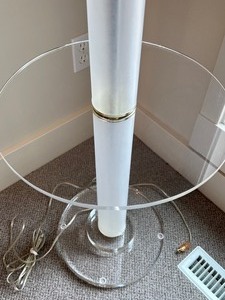 Lovely Lucite Floor Lamp