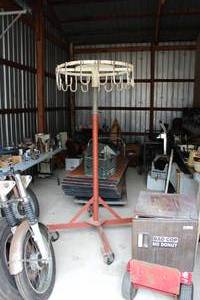 lot 309A image: Metal Industrial Cord Rack Cart