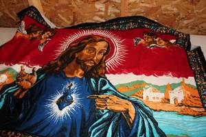 lot 431 image: Jesus Woven Art