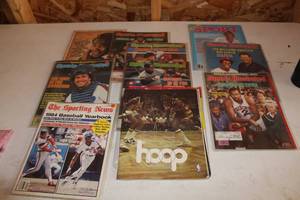 lot 420 image: Lot of (11) Sports Magazines - Sports Illustrated, Sport, Hoop, The Sporting News
