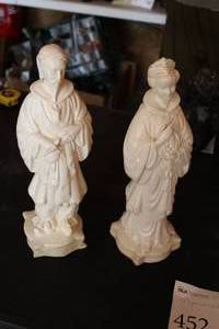 lot 452 image: Lot of (2) 15 Porcelain Table Figurines