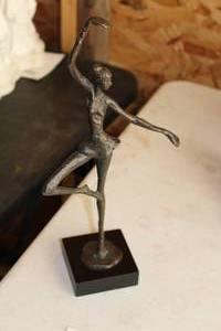 lot 463 image: 14 Ballerina Metal Table Statue