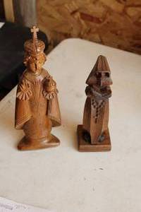 lot 456 image: Lot of (2) Religious Table Statues