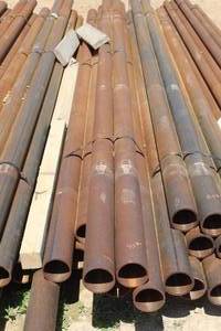 lot 974 image: Lot of (9) Schedule 40 Metal Pipes 14 to 16x3-12