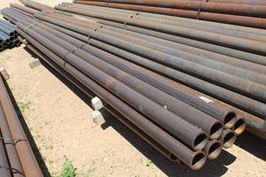 lot 980 image: Lot of (7) Schedule 80 Metal Pipes 17-12x3-12