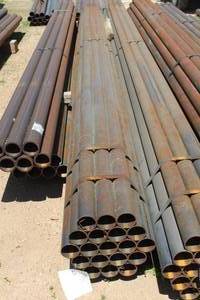 lot 982 image: Lot of (19) Schedule 40 Metal Pipes 21x3