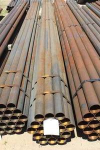 lot 983 image: Lot of (19) Schedule 40 Metal Pipes 21x3