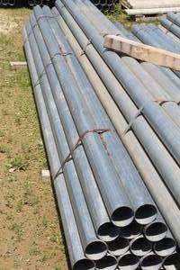 lot 996 image: Lot of (18) Metal Pipes 18x179x4