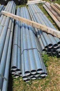 lot 999 image: Lot of (10) Metal Pipes 18x15-12x4