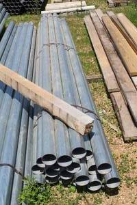 lot 1000 image: Lot of (20) Metal Pipes 18x14x4