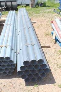 lot 1005 image: Lot of (19) Metal Pipes 18x16x4-12