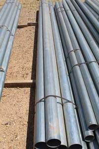 lot 1008 image: Lot of (7) Metal Pipes 18x16x4