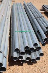 lot 1013 image: Lot of (18) Metal Pipes 18x14-12x4