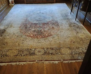 Hand Knotted Persian Silk Rug