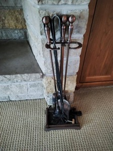 Metal Fire Place Set