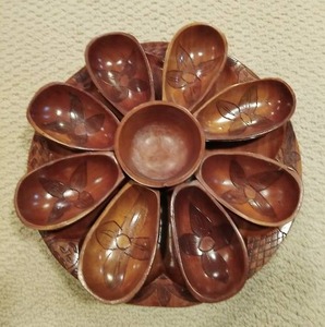 Wood Serving Tray From Hawaii