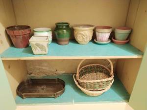 Collection OF Planters And Baskets