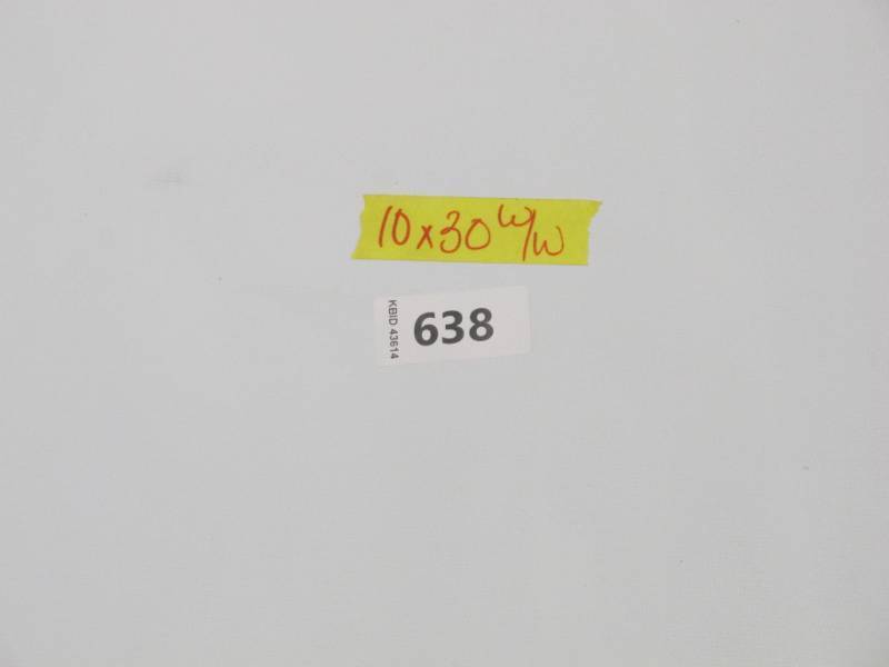 lot 756 image: NEW Vinyl Tarp - 10 x 30  White  White Vinyl Tarp - 10 oz. Lightweight Duty