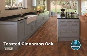 lot 700 image: 280 Sq Ft (14 Boxes) of Harmonics Toasted Cinnamon Oak Laminate Flooring - 20.15 Sq Ft per Box